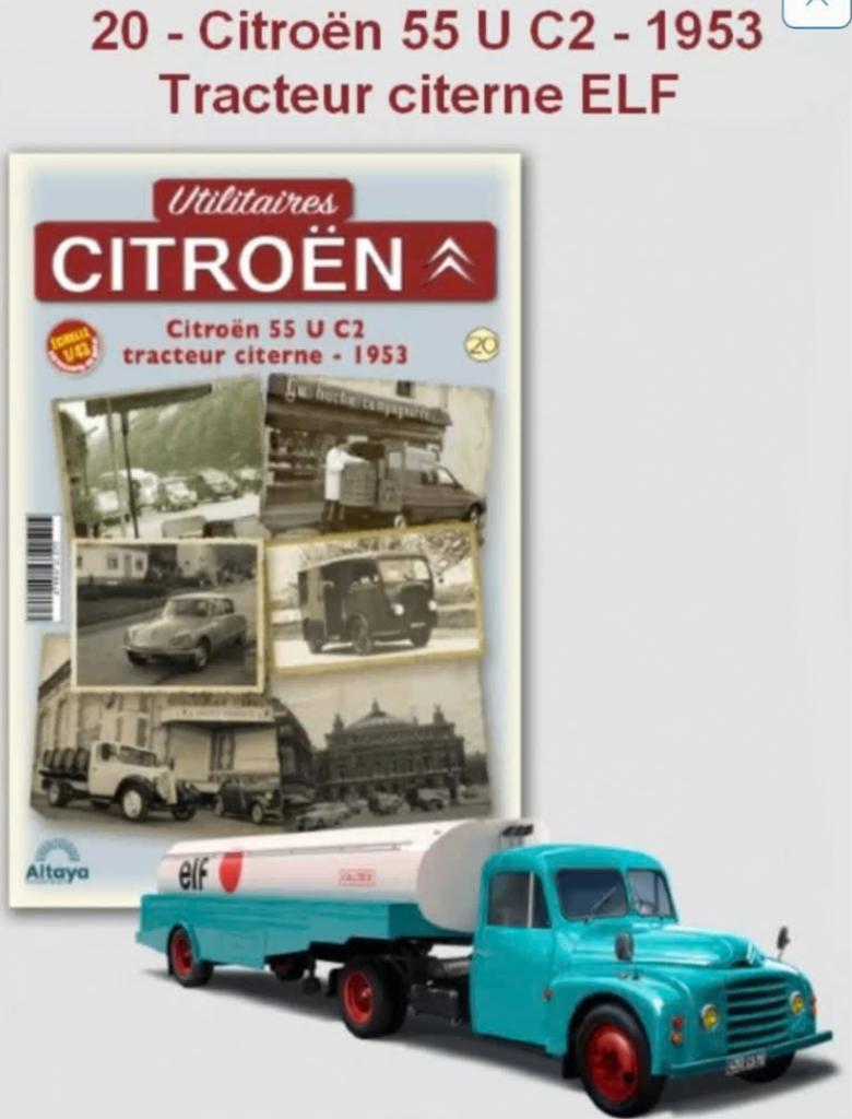 Citroen 55U C2 Tankwagen ELF '53 1/43 Utilitaires Citroen 35, Hobby en Vrije tijd, Modelauto's | 1:43, Verzenden, Nieuw, Bus of Vrachtwagen