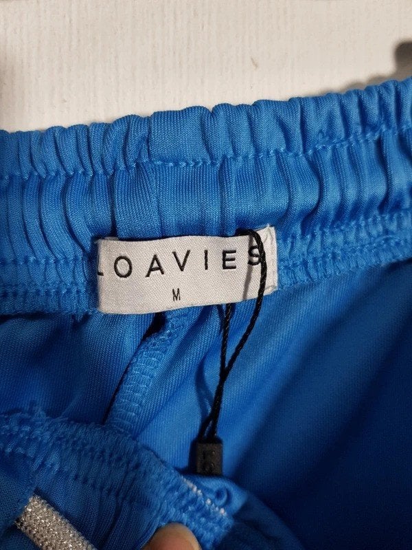 Loavies blauwe wide leg joggingbroek  – Maat M, Maat 38/40 (M), Fashiontiek, Blauw, Ophalen of Verzenden
