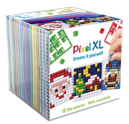 Pixelhobby Create it yourself XL kubusset 24226 Kerst 6,2 cm, ., Nieuw, Ophalen of Verzenden, .