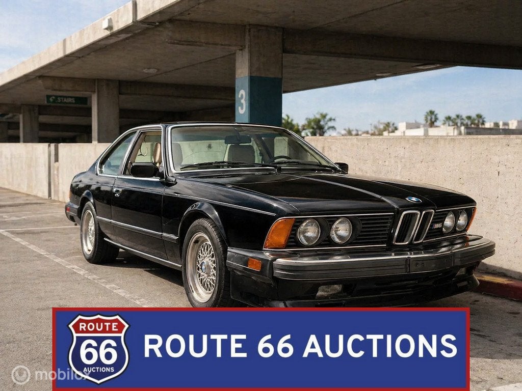 BMW M6 | 1987 | Route 66 Auctions, Auto's, Overige carrosserieën, Zwart, Bedrijf, Handgeschakeld