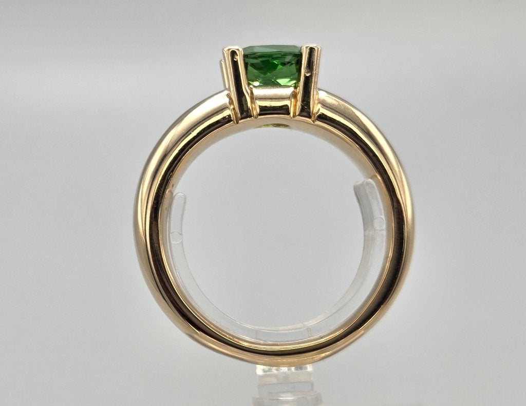 Vintage gouden ring(Bron jewelry) smaragd diamanten.2026/383, 18 tot 19, ., Ophalen of Verzenden, Zo goed als nieuw