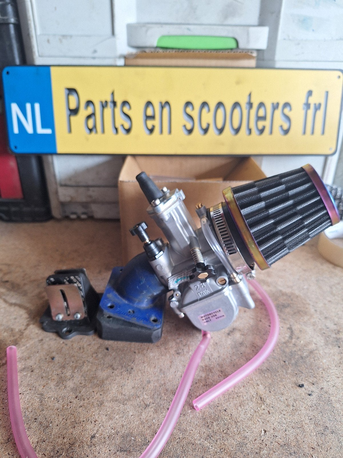 piaggio inlaat set 28mm pwk malossi membraam, Ophalen of Verzenden, Carburateur, Piaggio