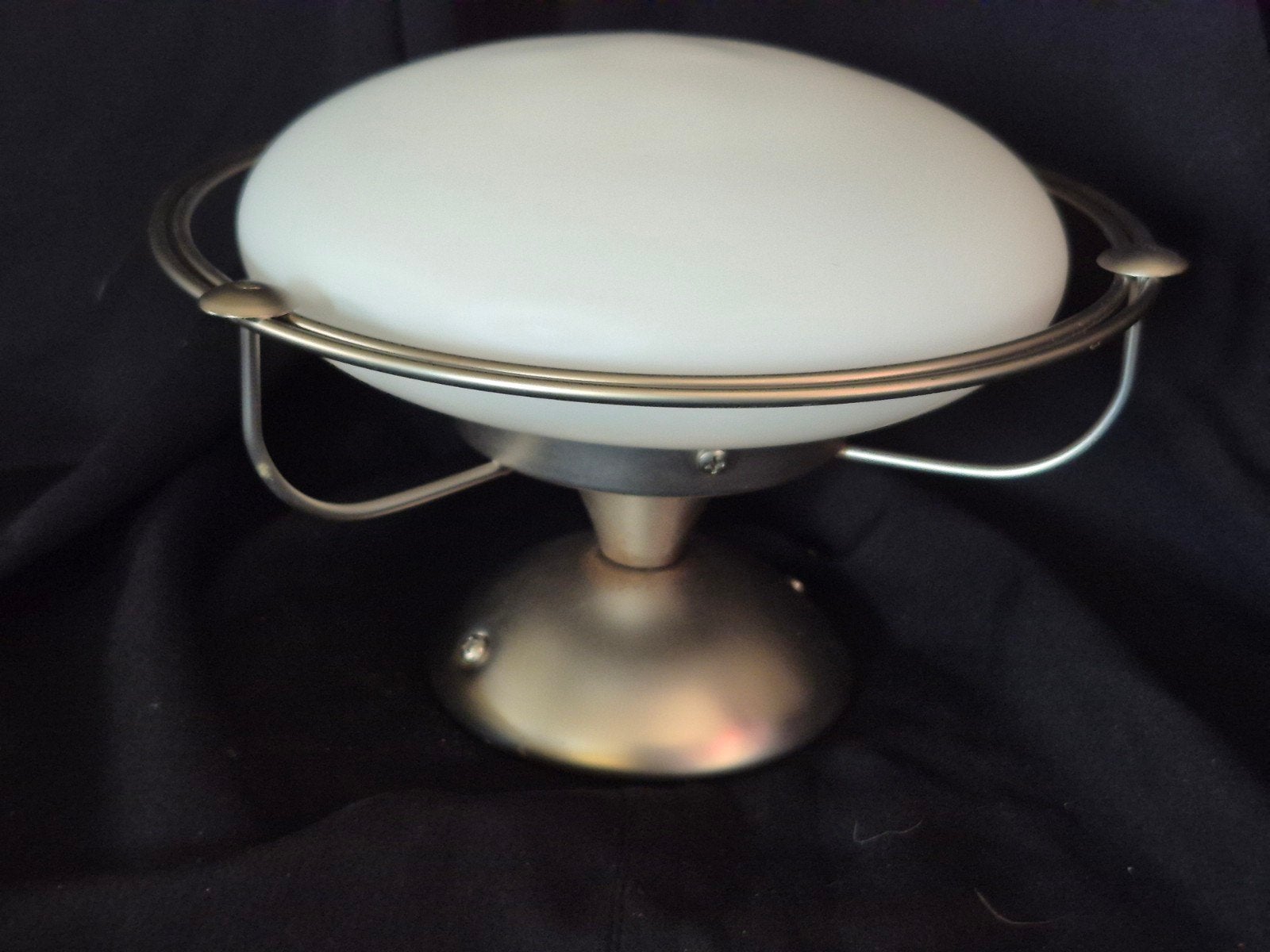 Steinhauer plafond of wandlamp vintage space age rond ufo, Steinhauer, Ophalen of Verzenden, Zo goed als nieuw, Wit