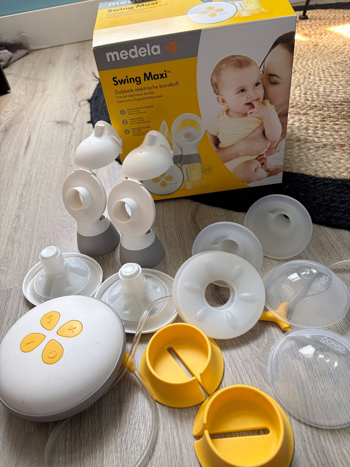 Medela Swing Maxi Dubbele Elektrische Borstkolf, Dubbelzijdig, Medela, Borstkolf, Ophalen of Verzenden