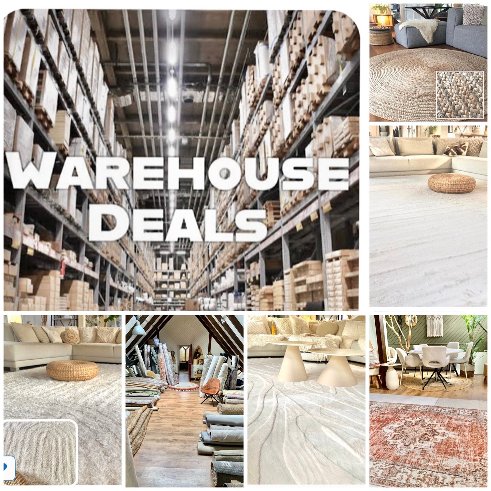 Warehouse deals -  tweedekans - vloerkleden, Ophalen, 200 cm of meer, Zo goed als nieuw, 200 cm of meer