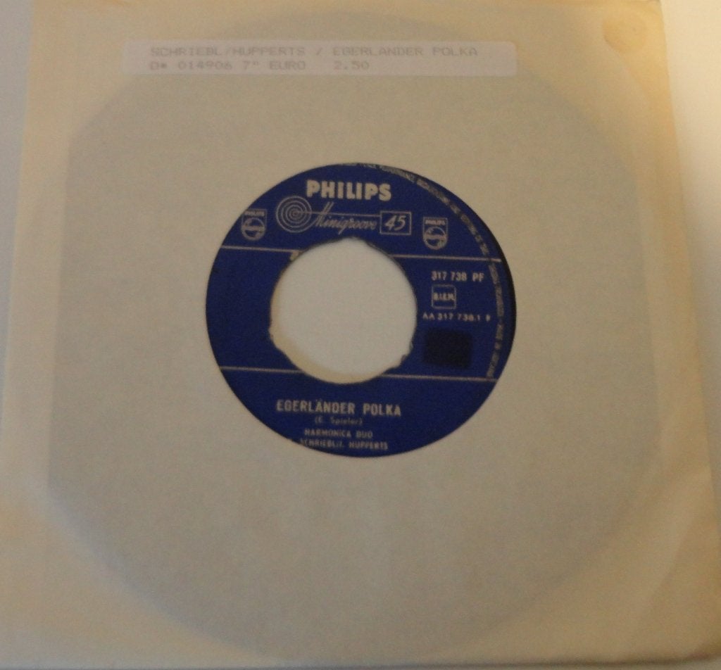 Harmonica Duo Schriebl/Hupperts > Egelander Polka, Ophalen of Verzenden, Gebruikt, 7 inch, Nederlandstalig