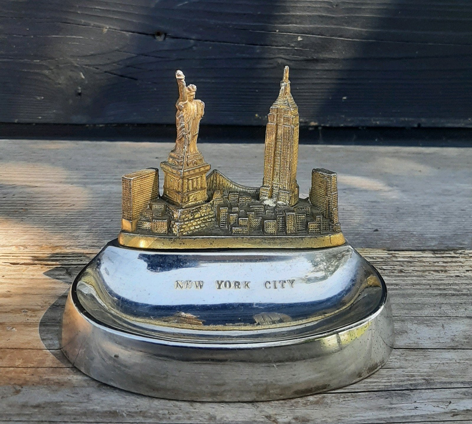 Vintage New York City - Asbak - (Vrijheidsbeeld), Ophalen of Verzenden, Zo goed als nieuw, Asbak