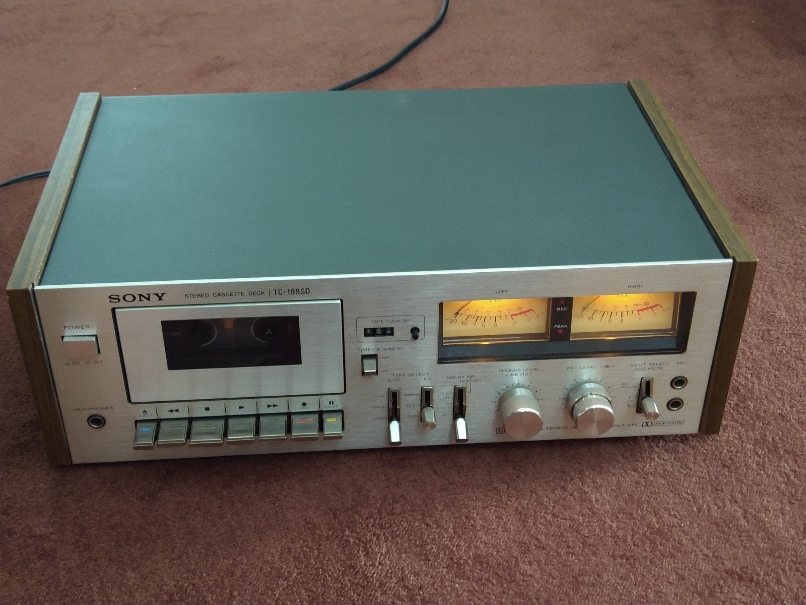 Sony TC-199SD cassettedeck -defect-, Ophalen of Verzenden, Enkel, Sony, Tape counter