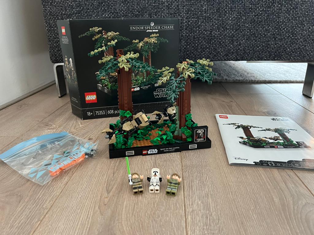 Lego 75353 Endor Speeder Chase, Ophalen of Verzenden, Zo goed als nieuw, Overige soorten