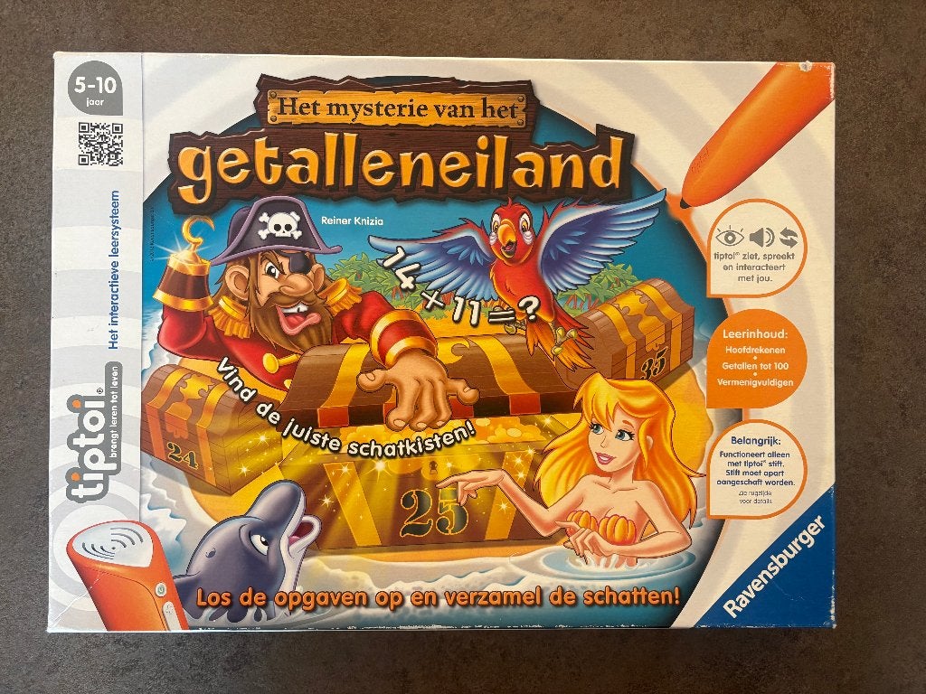tiptoi spel Mysterie van het Getalleneiland - Ravensburger, Ophalen of Verzenden, Zo goed als nieuw, Puzzelen