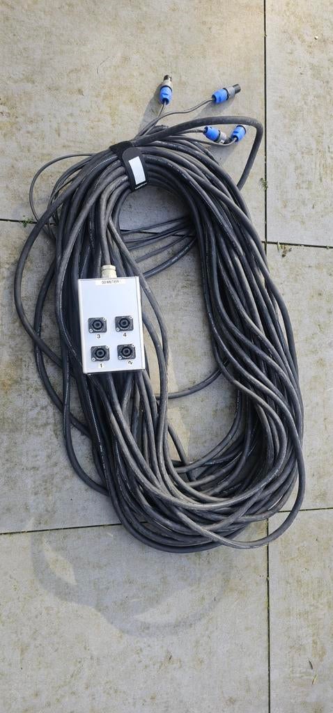 Proel 4 voudig (8 polig) speaker multi 50m, Ophalen of Verzenden, Apparatuur