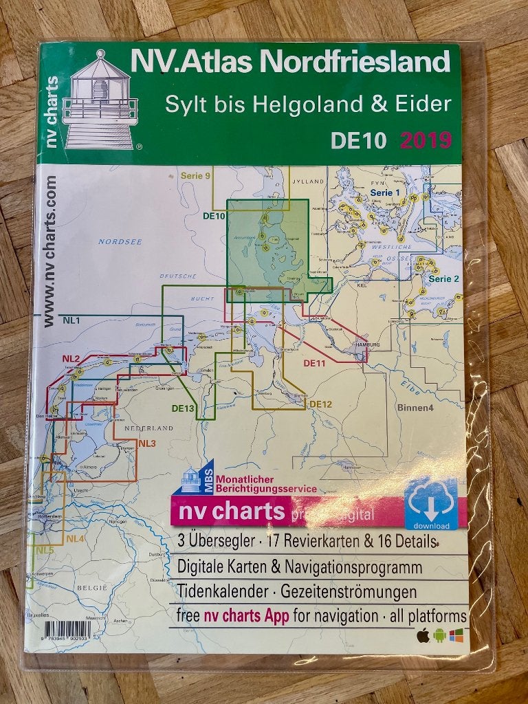 NV Charts - DE10 – Atlas Nordfriesland, Ophalen, Zo goed als nieuw, Boek of Waterkaart