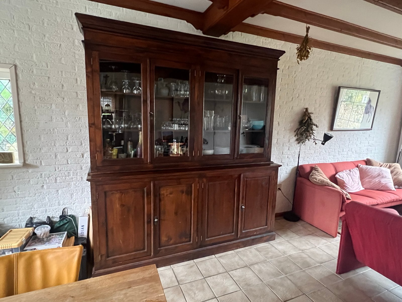 Buffetkast LxBxH 205x53x224 cm, Ophalen, Gebruikt, 200 cm of meer, Met lade(s)