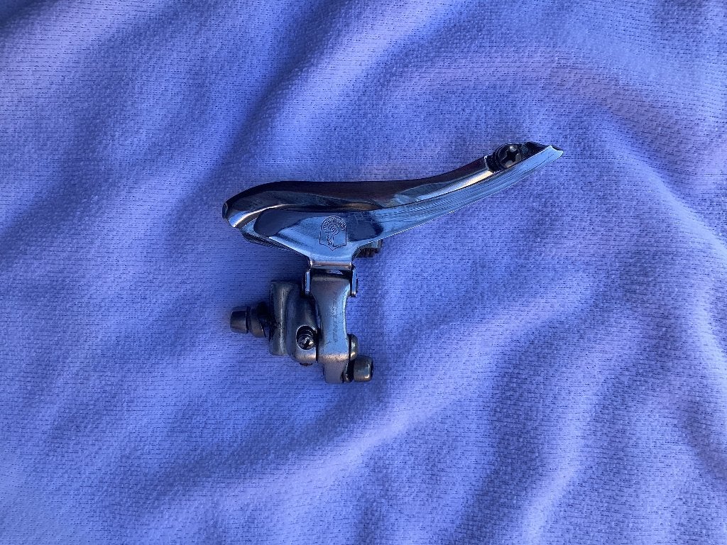 voorderailleur Campagnolo Record, Gebruikt, Staal, Ophalen of Verzenden, Derailleur of Ketting