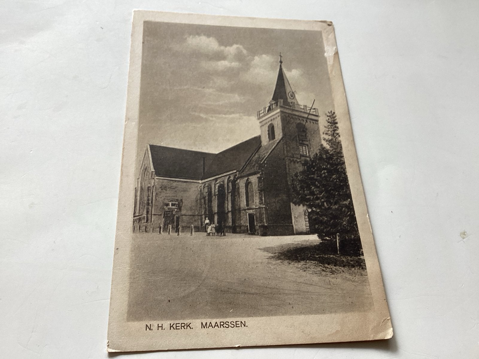 Oude Ansichtkaart N.H. Kerk Maarssen - Gelopen 1921, Ophalen of Verzenden, 1920 tot 1940, Gelopen, Utrecht