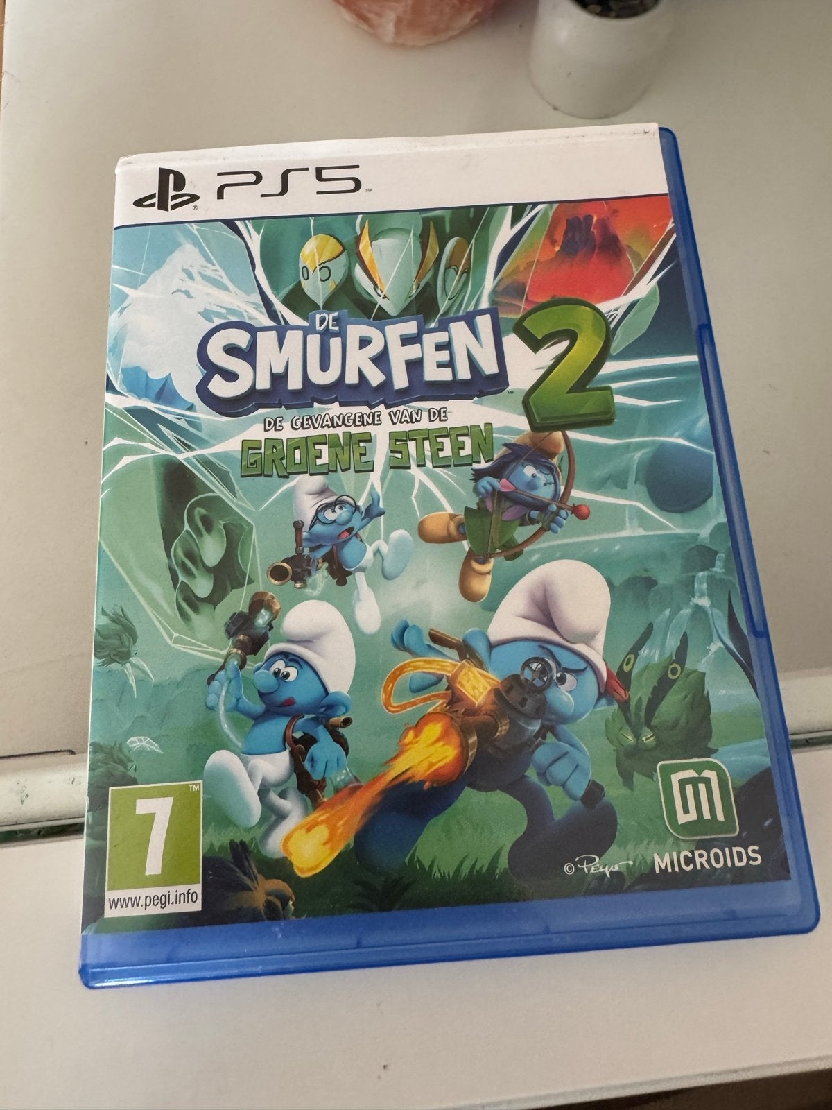De Smurfen 2: De Gevangene van de Groene Steen PS5, 2 spelers, Eén computer, Zo goed als nieuw, Vanaf 7 jaar