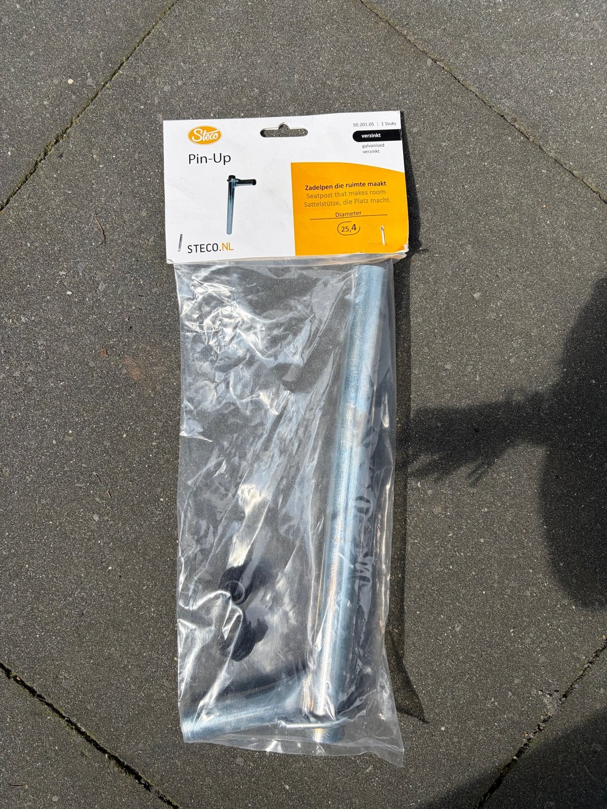 Nieuwe Steco Pin-Up zadelpen 25,4 mm, Fietsen en Brommers, Fietsonderdelen, Ophalen, Zadel, Stadsfiets, Nieuw