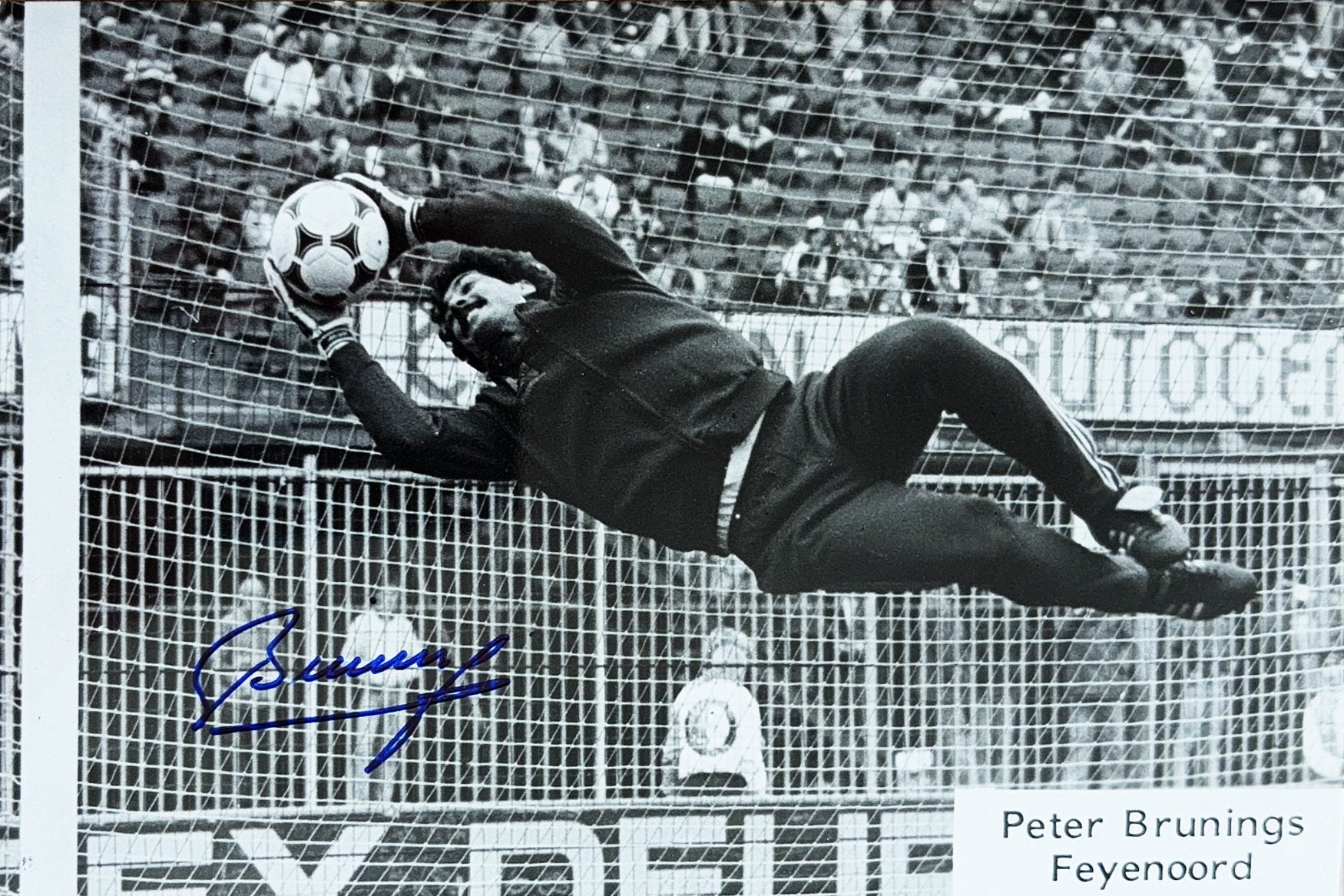 Spelerskaart Peter Brunings - Feyenoord Rotterdam, Verzenden, Zo goed als nieuw, Feyenoord, Spelerskaart