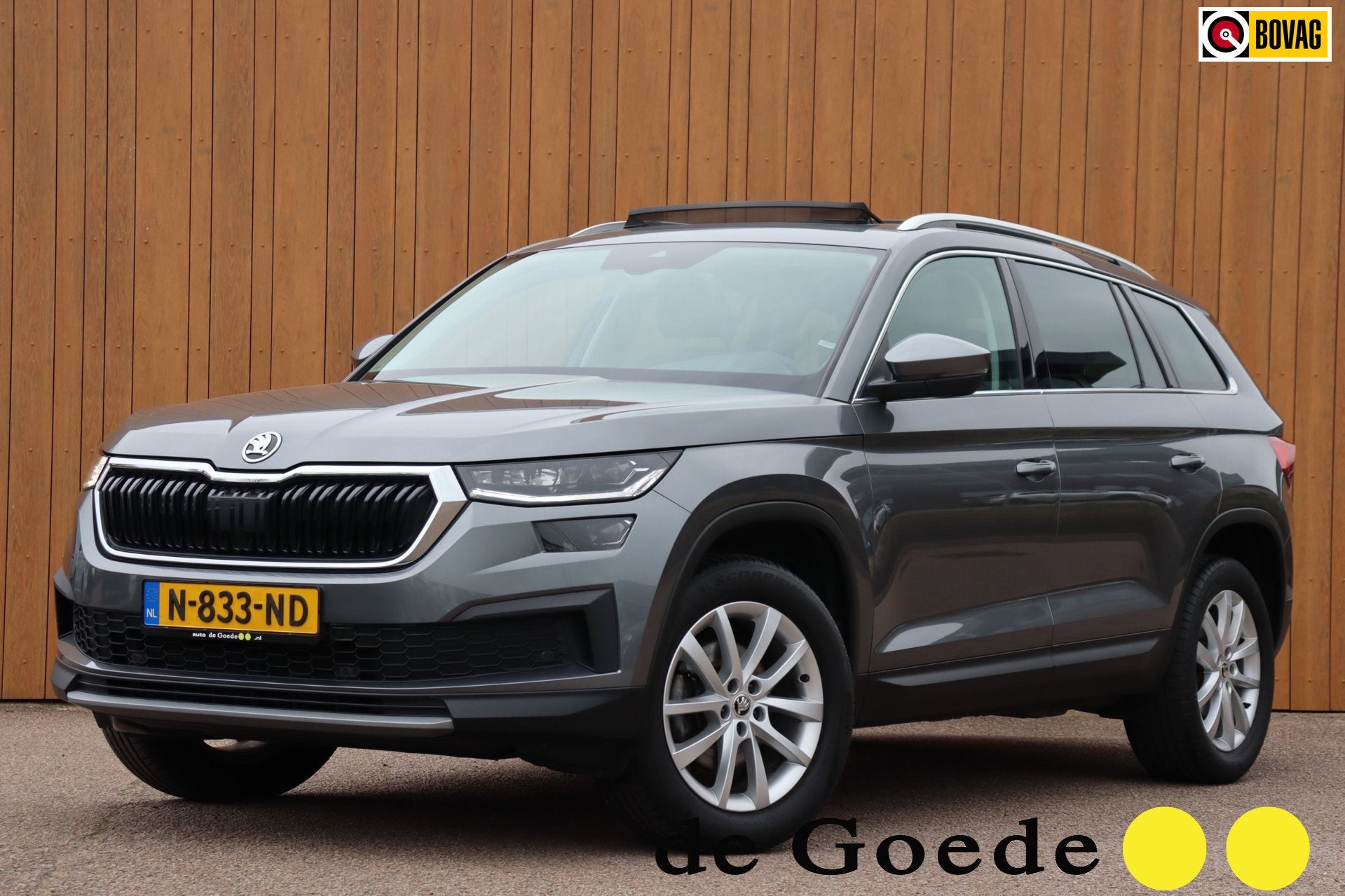 Skoda Kodiaq 1.5 TSI Business Edition pano-dak el.trekhaak c, Auto's, Voorwielaandrijving, 12 maanden, 4 cilinders, Leder en Stof