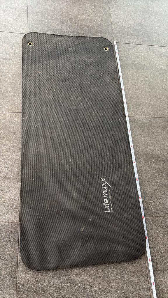 LifeMaxx fitnessmat / yogamat - Zwart, 60x140cm, Ophalen, Gebruikt, Yogamat