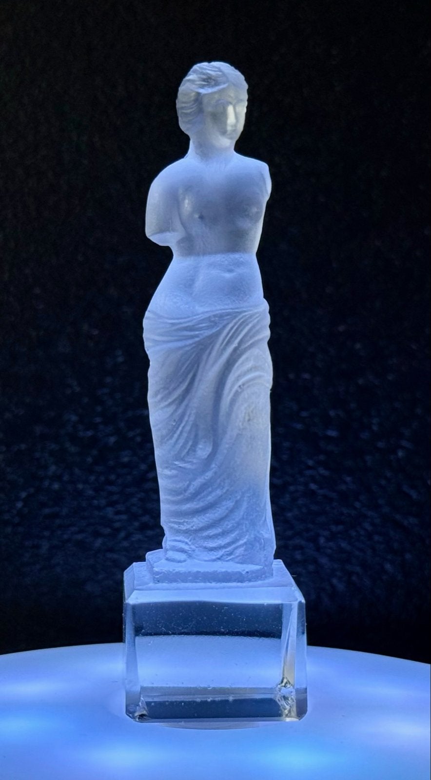 Venus van Milo beeldje van glas, Ophalen of Verzenden, Zo goed als nieuw, Mens
