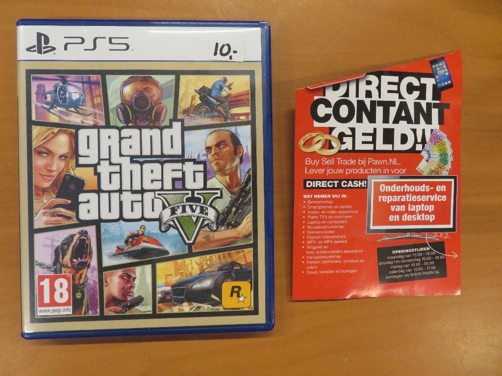 Playstation 5 (PS5) Grand Theft Auto V (GTA 5), Gebruikt, Vanaf 18 jaar, 1 speler, Ophalen