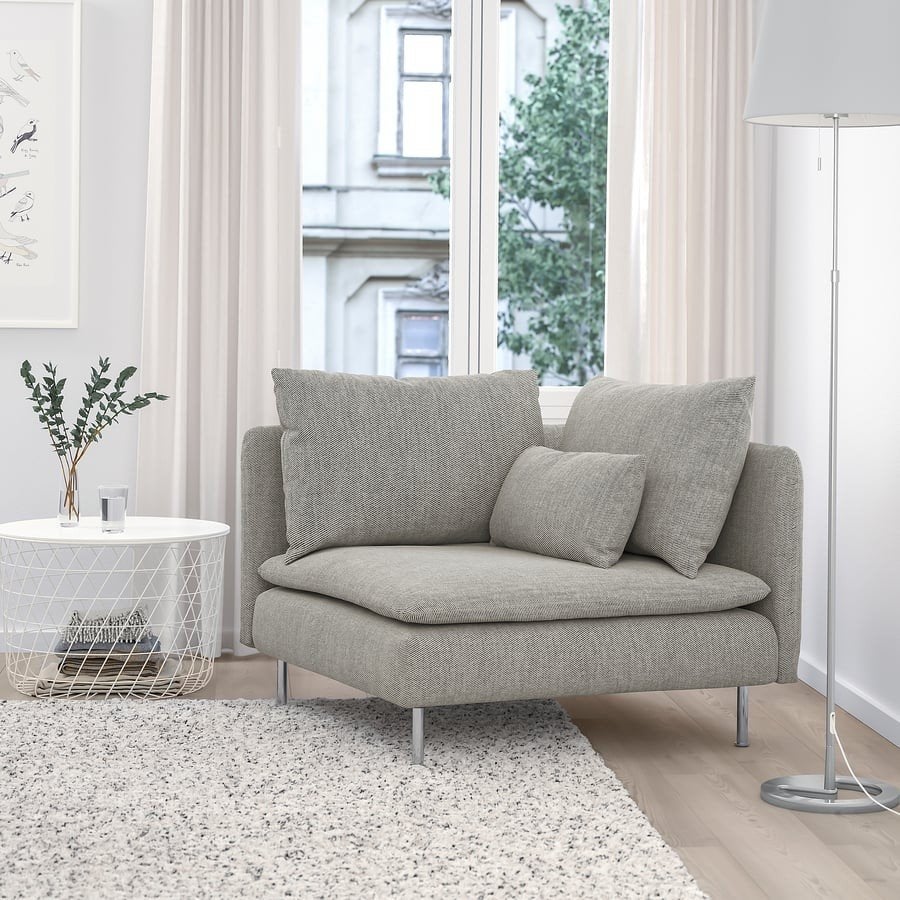 IKEA Söderhamn Hoekelement Viarp beige/bruin, Ophalen, Gebruikt, Eenpersoons, 75 tot 100 cm