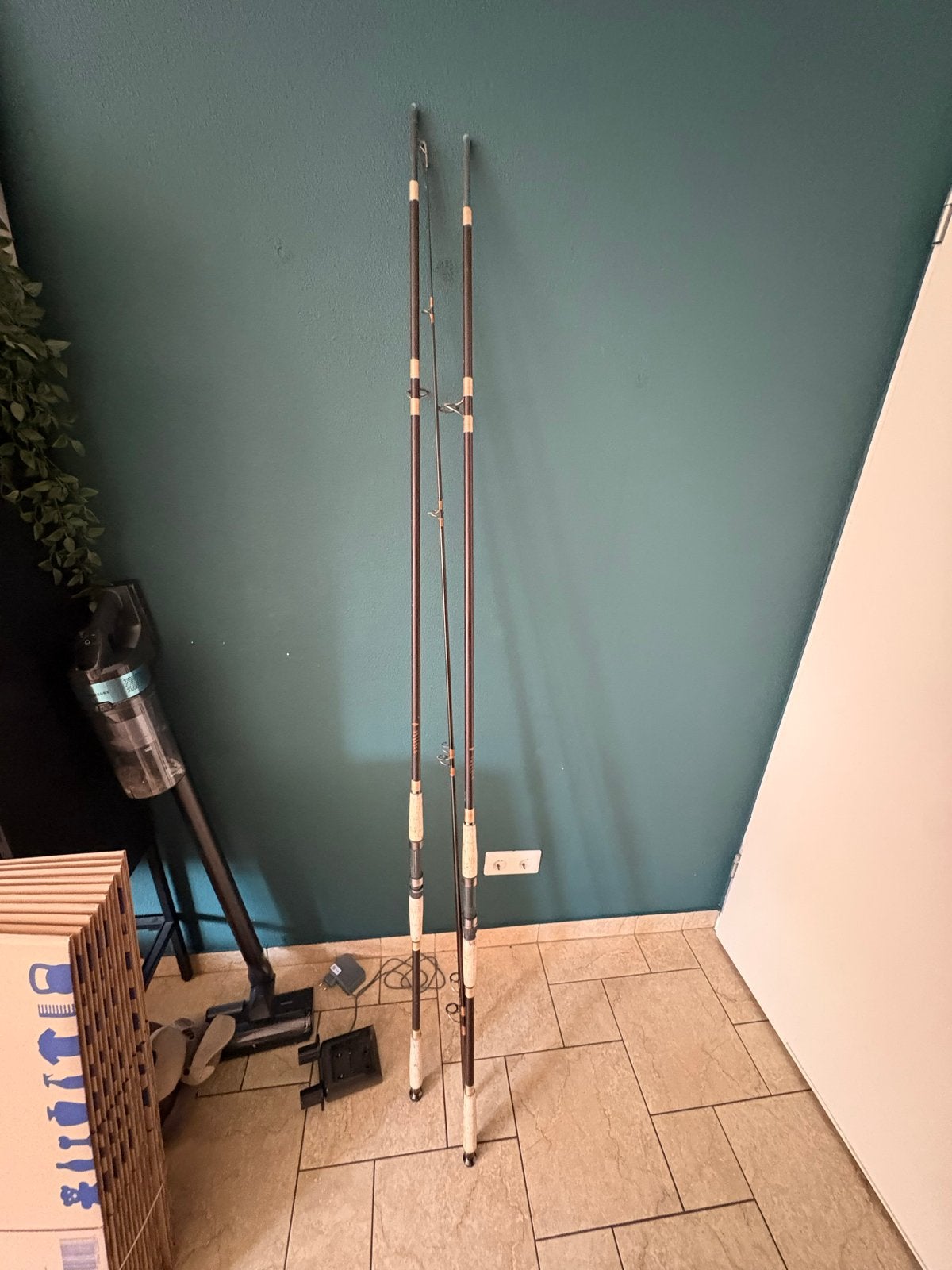 BHC Carp Thriller 2,75 lbs Carbon Hengels (2 stuks), Ophalen of Verzenden, Gebruikt, Werphengel