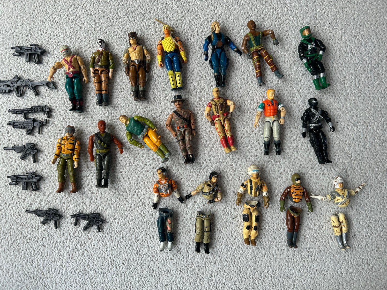 Grote partij vintage G.I. Joe actiefiguren en accessoires, Ophalen of Verzenden, Gebruikt