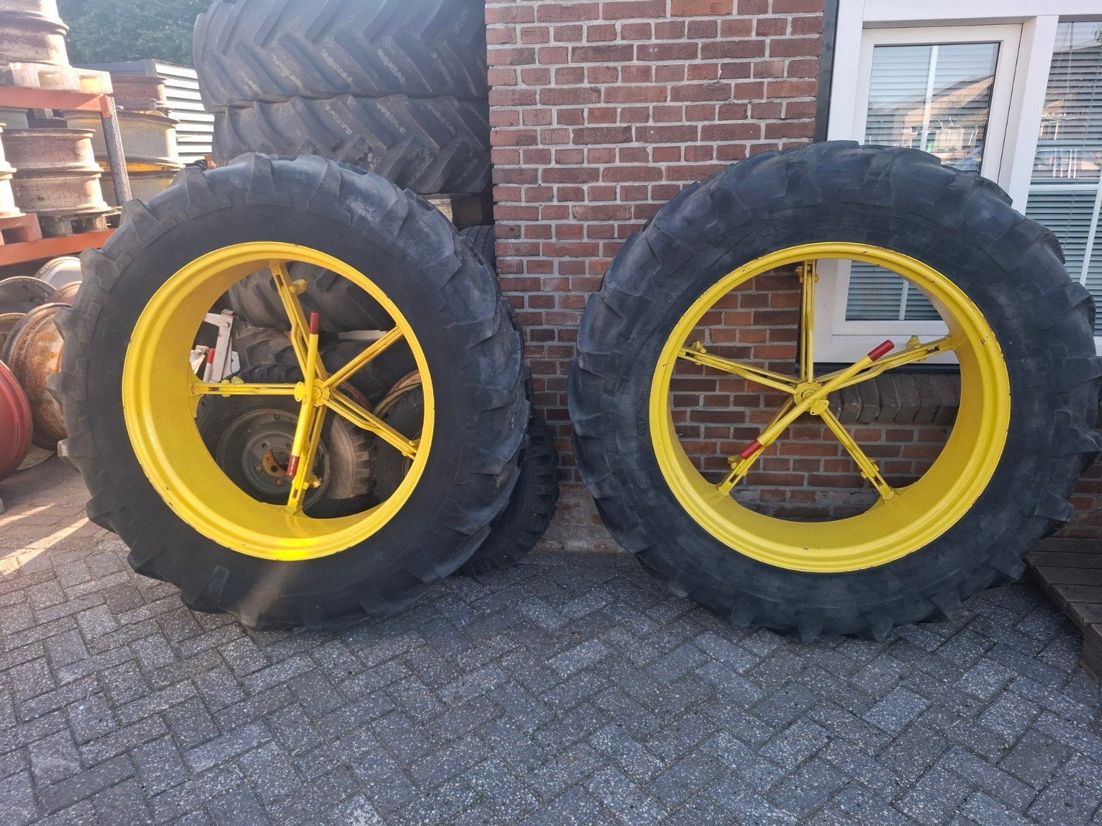 Dubbellucht set Michelin 14.9-38 agribib xm 25, Zakelijke goederen, Agrarisch | Onderdelen | Banden, Velgen en Assen, Ophalen of Verzenden