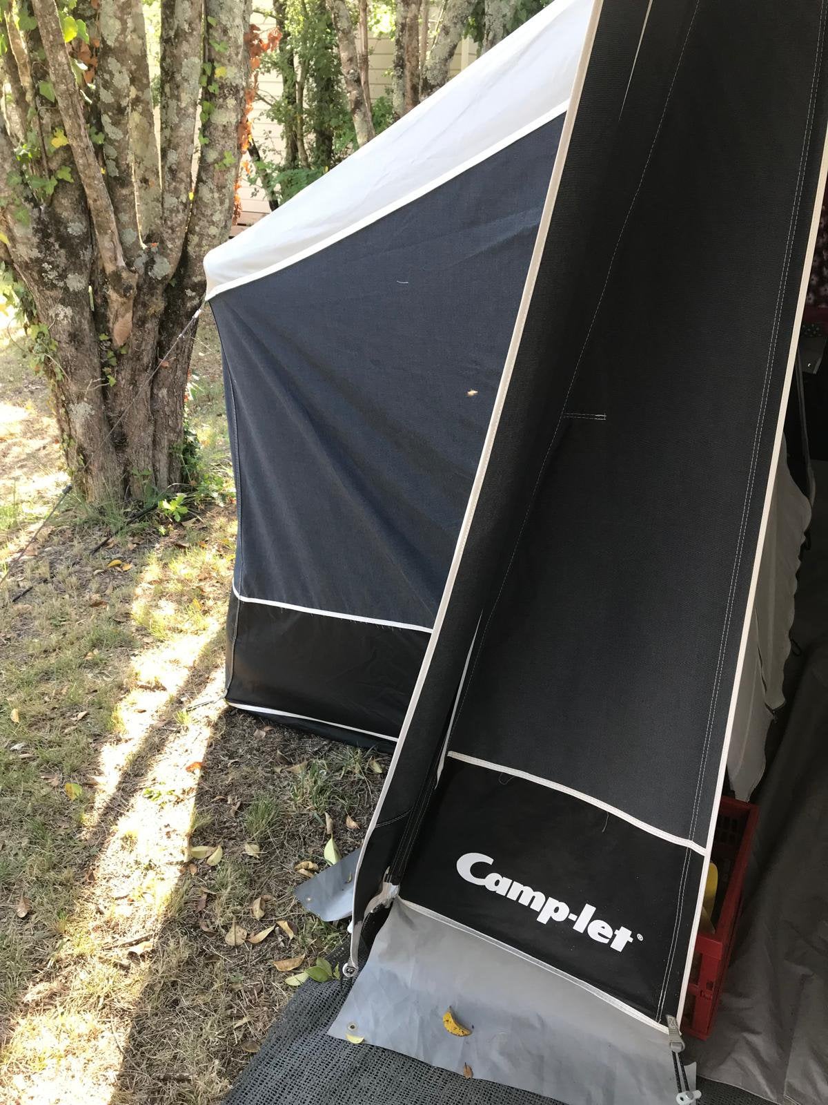 Camplet premium vouwwagen in zeer goede staat, Caravans en Kamperen, Ophalen, Blauw, Camp-Let, Tot en met 5