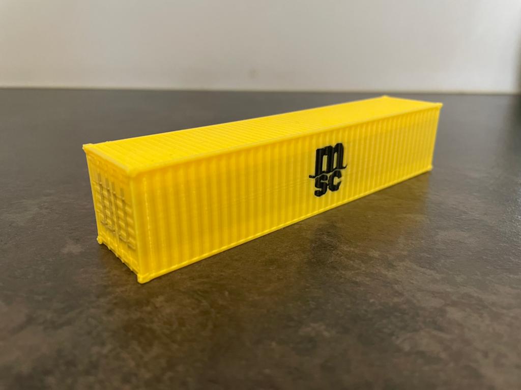 MSC container HO 1:87, Ophalen of Verzenden, Gelijkstroom of Wisselstroom, Brug, Tunnel of Gebouw, Overige merken