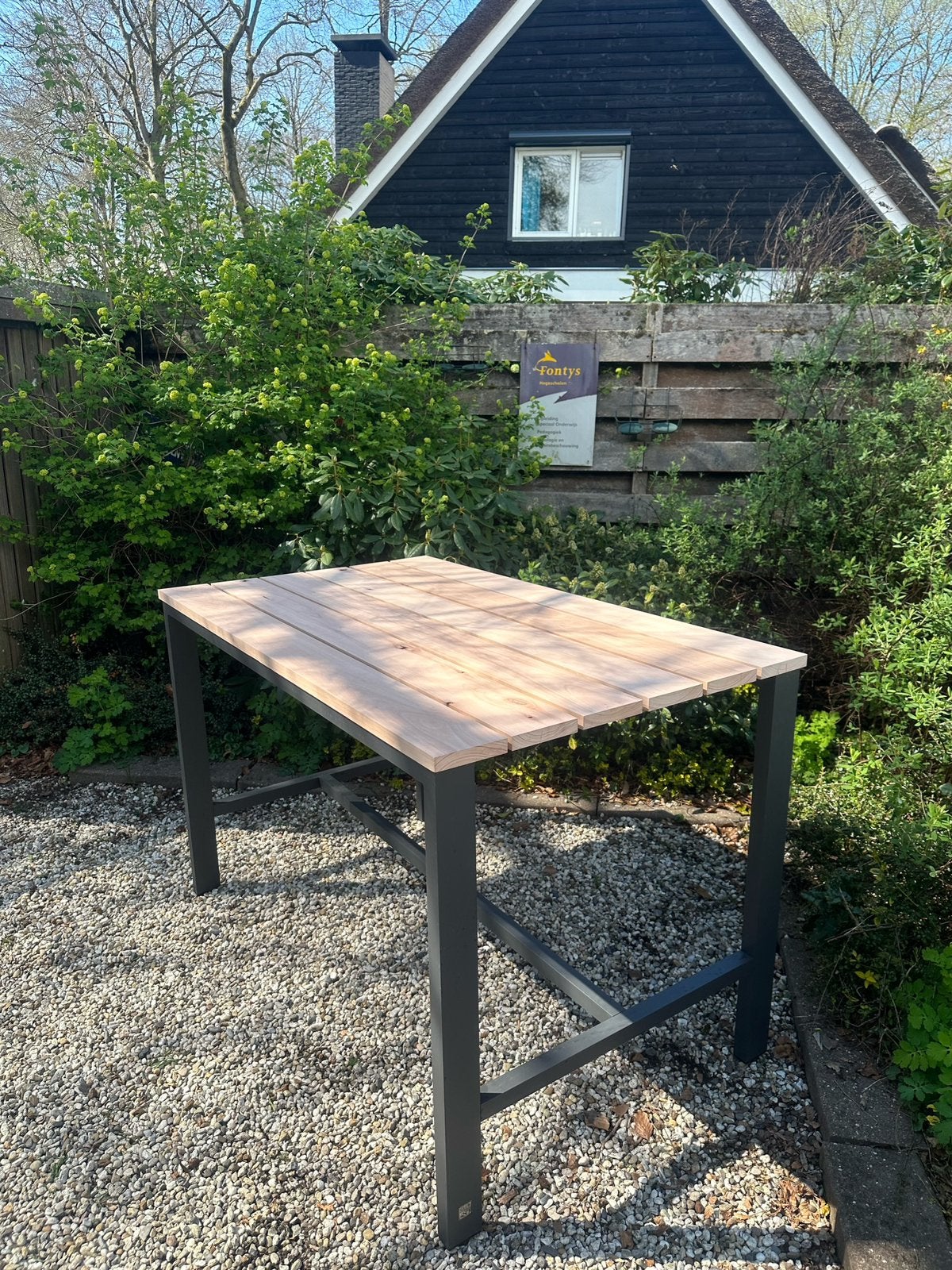 Hoge tuintafel van 4 Seasons Outdoor, Tuin en Terras, Tuintafels, Ophalen, Zo goed als nieuw, Rechthoekig, Aluminium