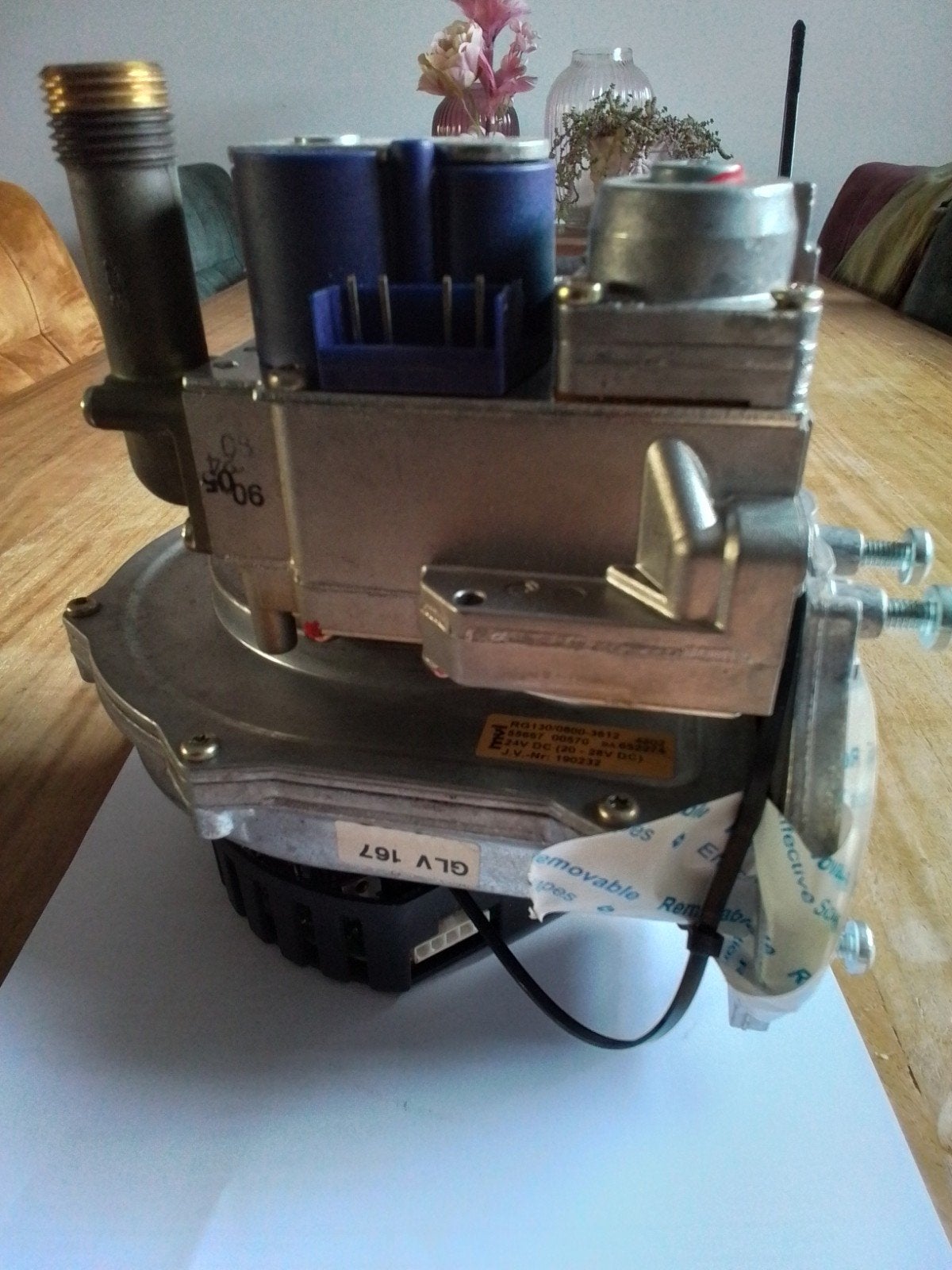 ventilator met gasblok Vaillant ketel VHR 18-22, Gebruikt, Minder dan 30 cm, Cv-ketel of Combi-ketel, Minder dan 60 cm