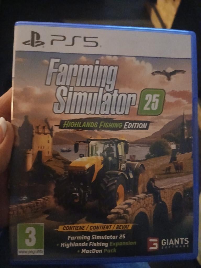 Farming Simulator 25 (PS5) - Zo goed als nieuw, Spelcomputers en Games, Games | Sony PlayStation 5, Online, 1 speler, Ophalen of Verzenden