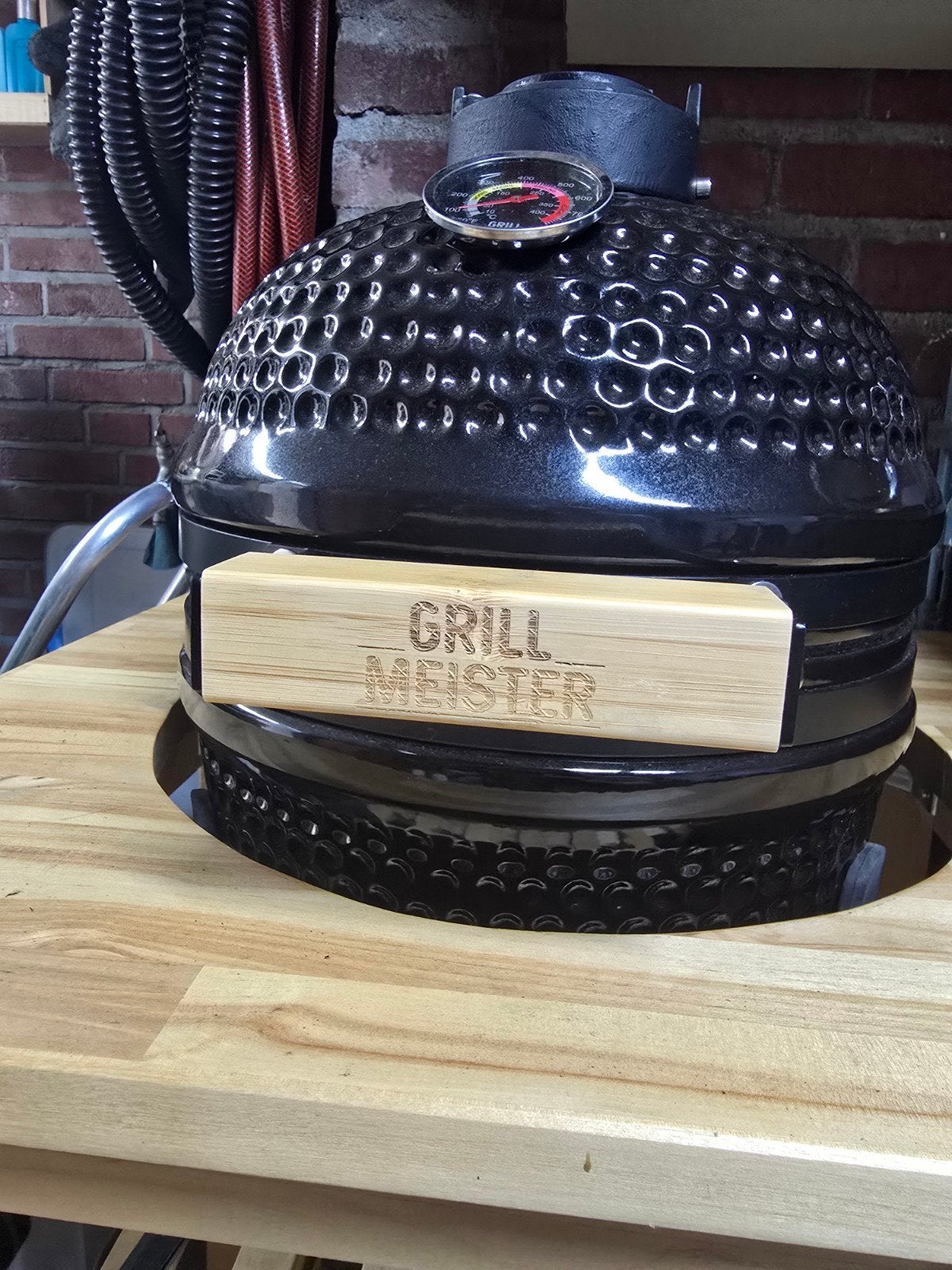 Grill Meister Kamado BBQ met onderstel en accessoires, Ophalen of Verzenden, Zo goed als nieuw, Grill Meister
