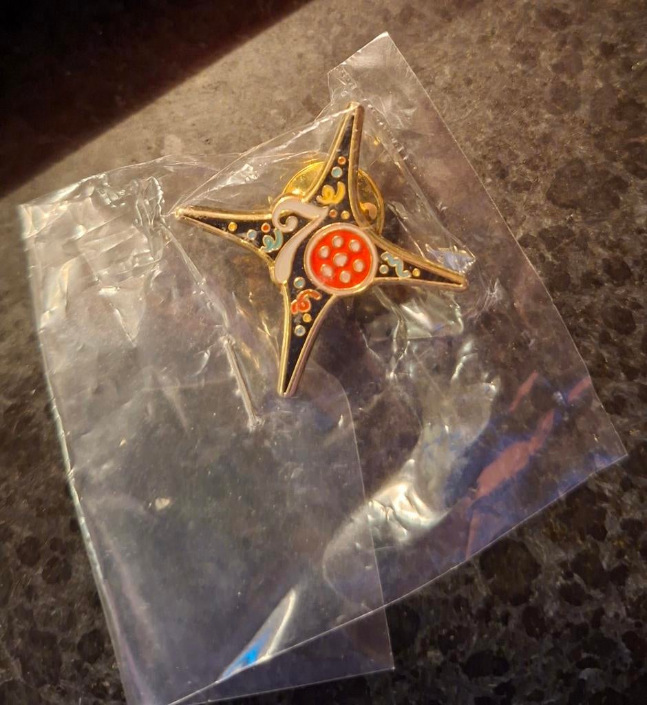 Efteling pin 70 jaar, gepersonaliseerd naam Jeffery, Ophalen, Nieuw, Button of Speldje