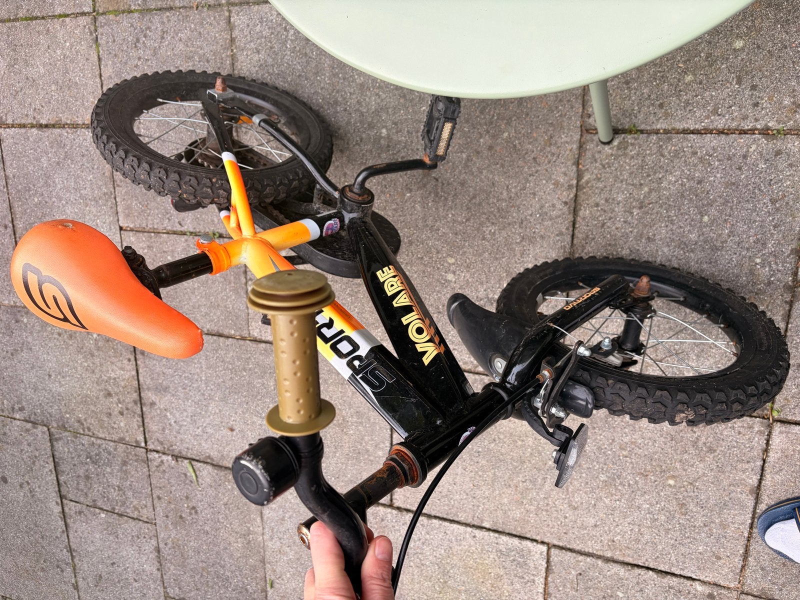 Leuke startersfiets Volare Sportivo 16 inch, Ophalen, Zijwieltjes, Velgrem, 16 tot 20 inch