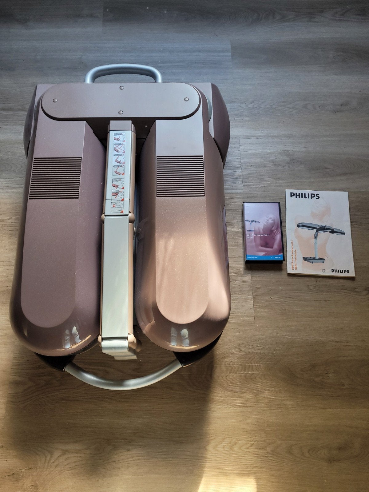 Philips Sun & Relaxmobile Zonnebank, Witgoed en Apparatuur, Ophalen, Gebruikt, Zonnebank enkelzijdig, Minder dan 10 lampen