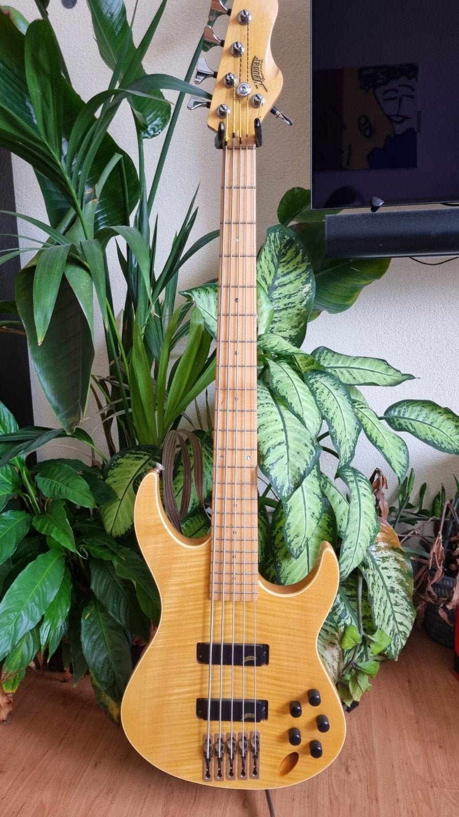 Nieuwe 5 string Neuser bass, Muziek en Instrumenten, Snaarinstrumenten | Gitaren | Bas, Ophalen of Verzenden