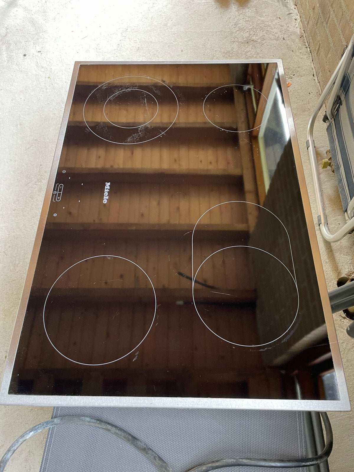 Miele KM 5607 keramische kookplaat 76 cm – 4 zones, Witgoed en Apparatuur, Gebruikt, Inbouw, Inductie, 4 kookzones