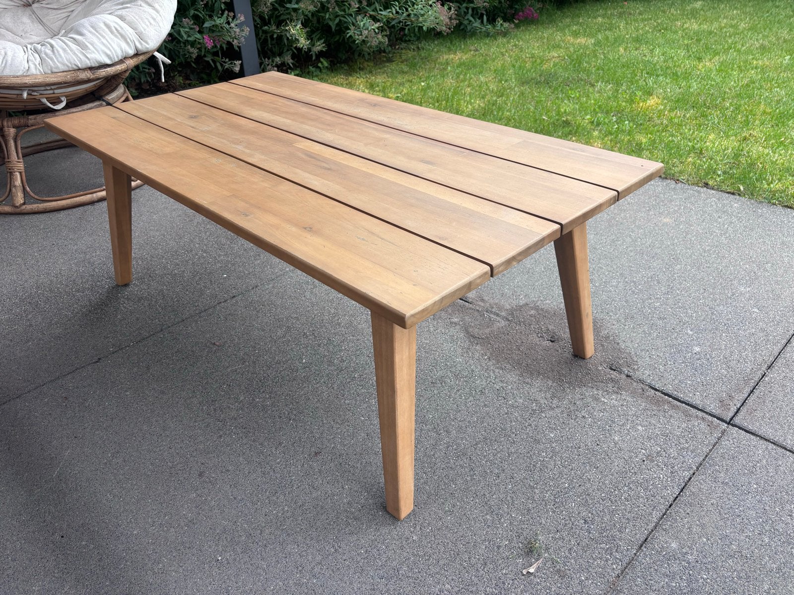 Houten tuintafel - Rechthoekig, Ophalen, Gebruikt, Rechthoekig, Hout