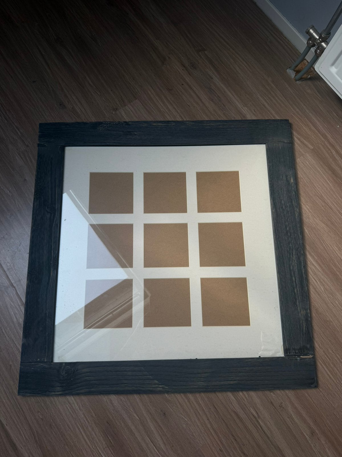 Houten fotolijst / wanddecoratie zwart, Ophalen, Zo goed als nieuw, Zwart, Fotolijst