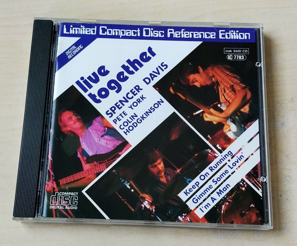 Spencer Davis - Live Together CD 1985 Inak, Cd's en Dvd's, Ophalen of Verzenden, Zo goed als nieuw, Jazz