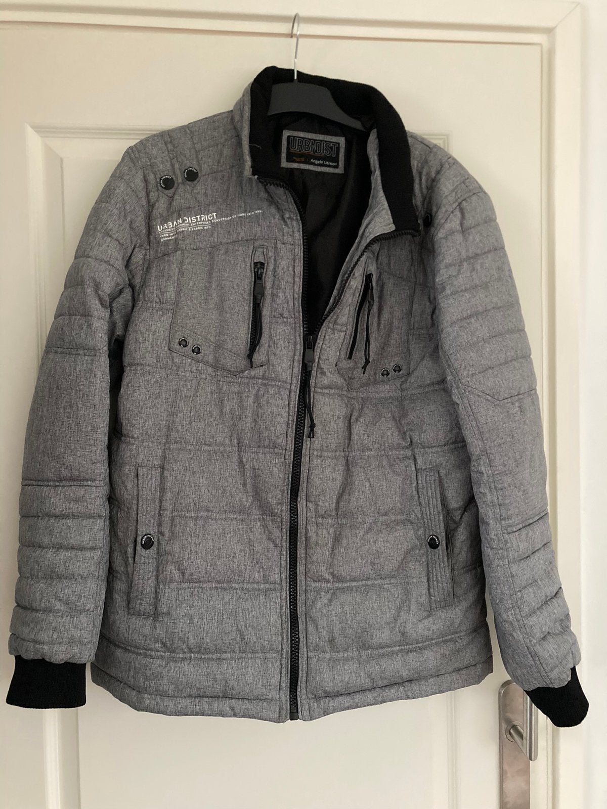 Heren winterjas maat L, Kleding | Heren, Jassen | Winter, Ophalen of Verzenden, Zo goed als nieuw, Maat 52/54 (L), Zwart