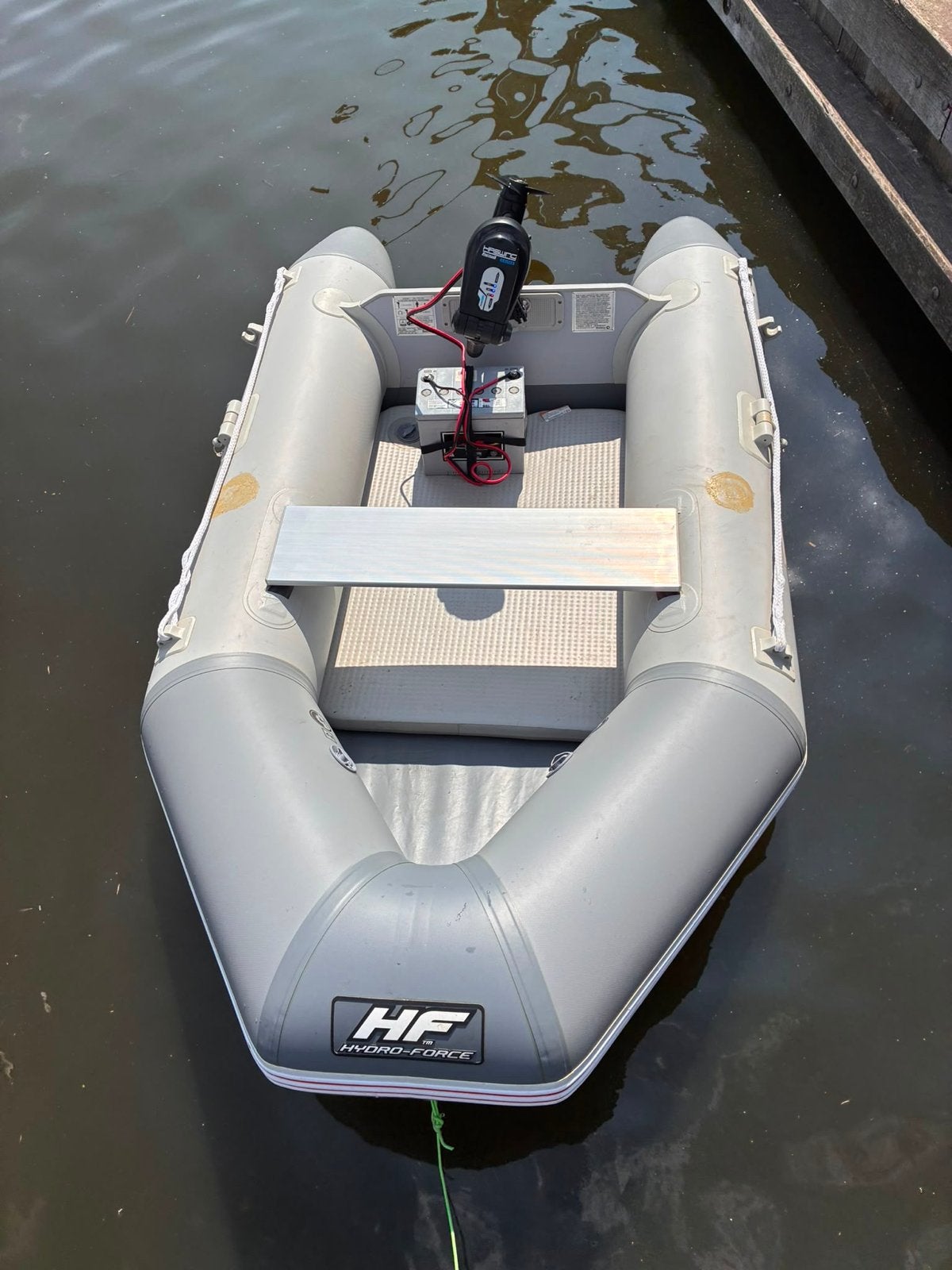 Hydroforce Rubberboot+Haswing 1pk buitenboordmotor, Ophalen