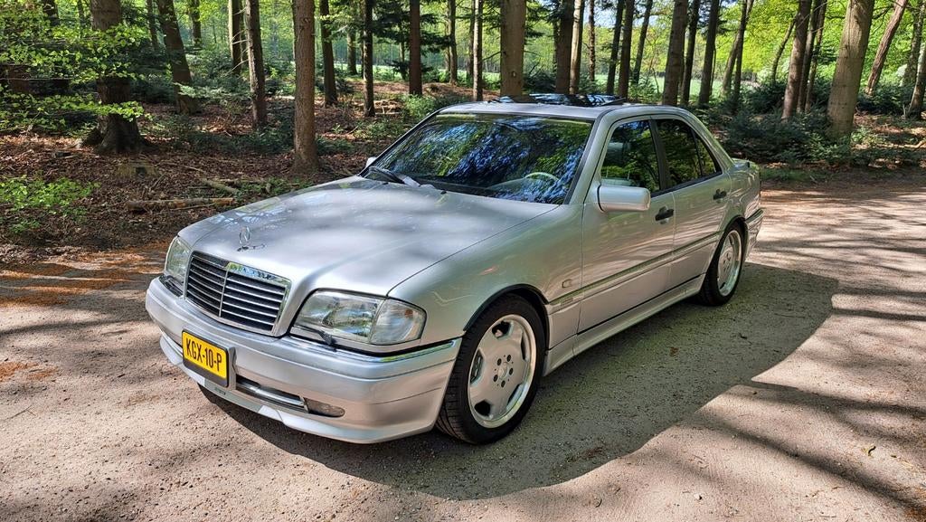 Mercedes-Benz C36 AMG 1995 Grijs, Automaat, Achterwielaandrijving, Zwart, 4 stoelen