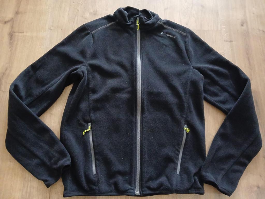 Zwart fleece vest Quechua 158/164, Ophalen of Verzenden, Trui of Vest