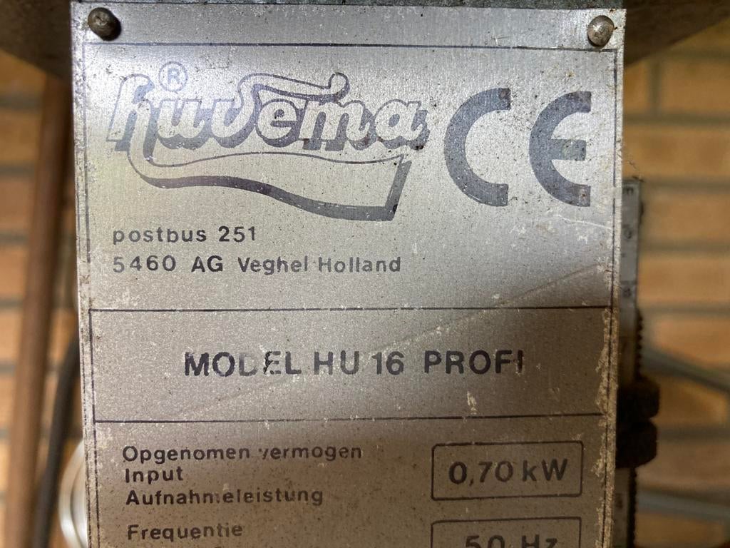 Huvema HU 16 prifi kolomboormachine, Doe-het-zelf en Verbouw, Ophalen, Gebruikt, Kolomboormachine