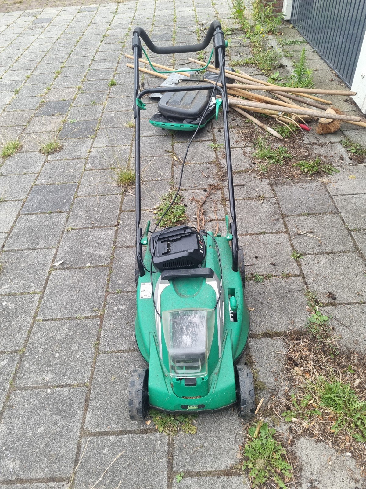 Garden Feelings 36V Li-ION Accu Grasmaaier, Ophalen, Gebruikt, Accu-grasmaaier, Opvangzak